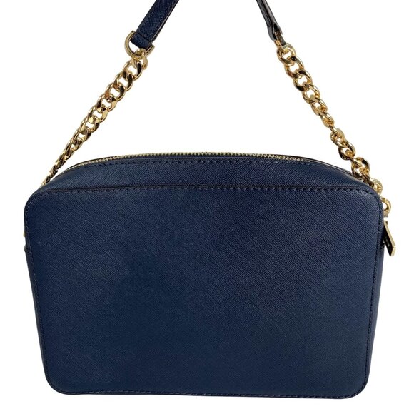 Michael Kors Jet Set Large East/West Saffiano Leather Crossbody Bag Chain Strap - Picture 6 of 13